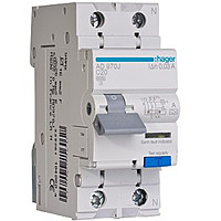 Дифференциальный автоматический выключатель 1+N, 40A, 30 mA, С, 6 КА, A, 2м  фото