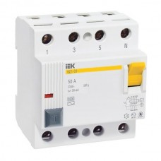 Дифференциальный выключатель нагрузки (УЗО) ВД1-63 4Р 50 А 100 мА  фото