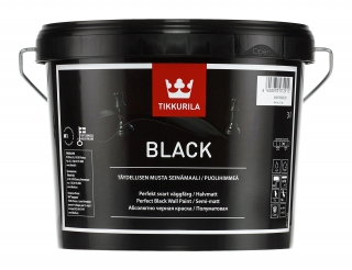 Краска интерьерная Black ( черная ) Tikkurila фото