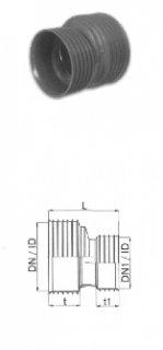 Редукция эксцентрическая двухраструбная K2-kan фото
